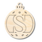 Unfinished Wood Layered Letter Christmas Ornaments | A-Z | 2 Piece | 5" Tall | 1/8" Wood | Wood Craft DIY