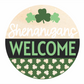 Unfinished Wood Shenanigans Welcome Door Sign Kit | Wood Craft Cutouts | 1/4" Thick |