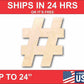 Unfinished Wood Block Symbol Hashtag Hashmark- Craft - up to 46" DIY