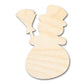 Unfinished Wood Snowman Shape - Winter Craft - up to 46"