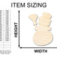 Unfinished Wood Snowman Shape - Winter Craft - up to 46"