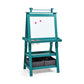 3 in 1 Double-Sided Storage Art Easel-Brown