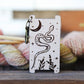Crescent Moon & Stars Snake WPI Ruler with Forest Plants