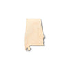 Unfinished Wood Alabama Shape - State - Craft - up to 46" DIY