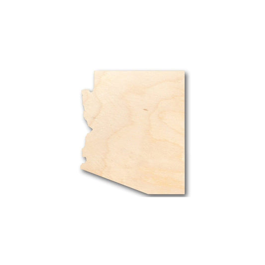 Unfinished Wood Arizona Shape - State - Craft - up to 46" DIY
