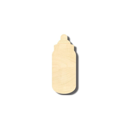 Unfinished Wood Baby Bottle Shape - Nursery Decor - Craft- up to 46" DIY