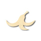 Unfinished Wood Banana Peel Shape - Fruit - Craft- up to 46" DIY