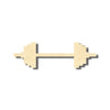 Unfinished Wood Barbell Weights Shape - Craft - Music - up to 46" DIY