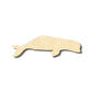 Unfinished Wood Beluga Whale Shape - Ocean - Craft - up to 46" DIY