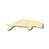 Unfinished Wood Beluga Whale Shape - Ocean - Craft - up to 46" DIY
