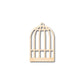 Unfinished Wood Birdcage Shape - Craft - up to 46" DIY