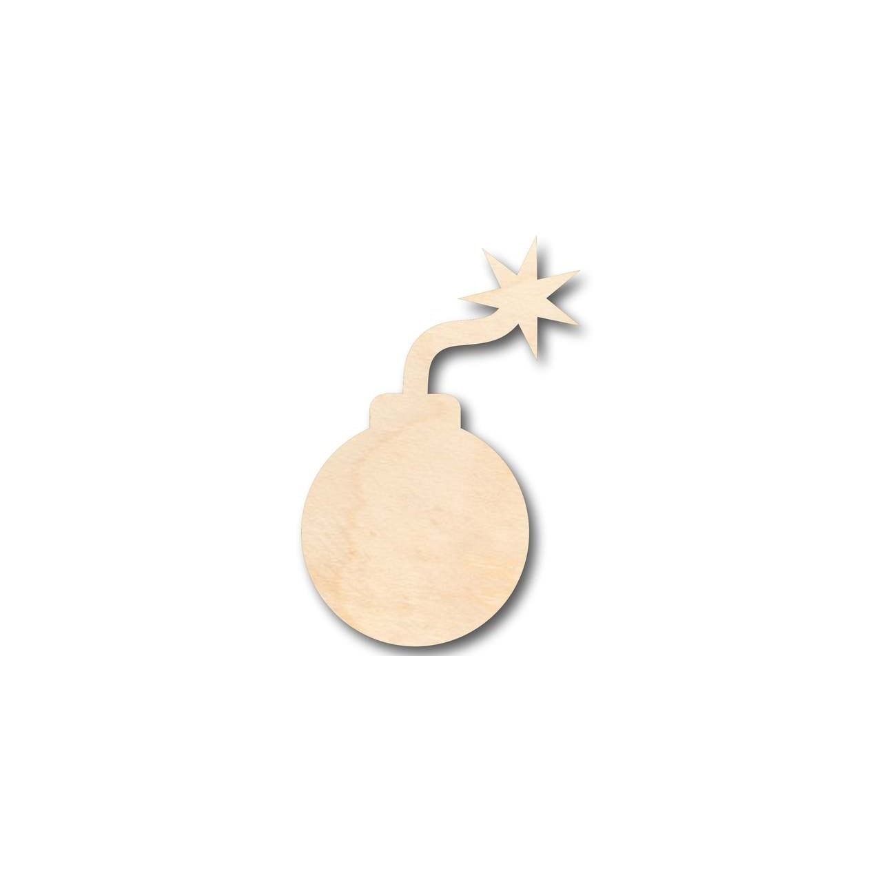 Unfinished Wood Bomb Shape - Craft - up to 46" DIY