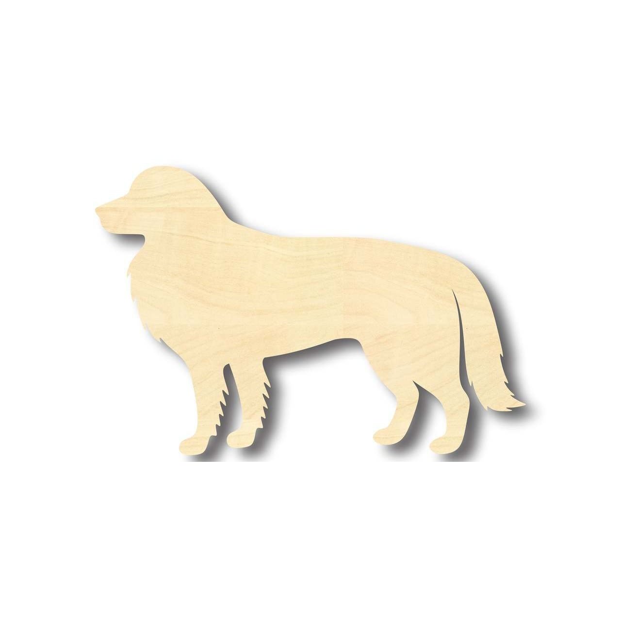 Unfinished Wood Border Collie Dog Shape - Animal - Pet - Craft - up to 46" DIY