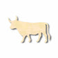 Unfinished Wood Bull Shape - Animal - Craft - up to 46" DIY