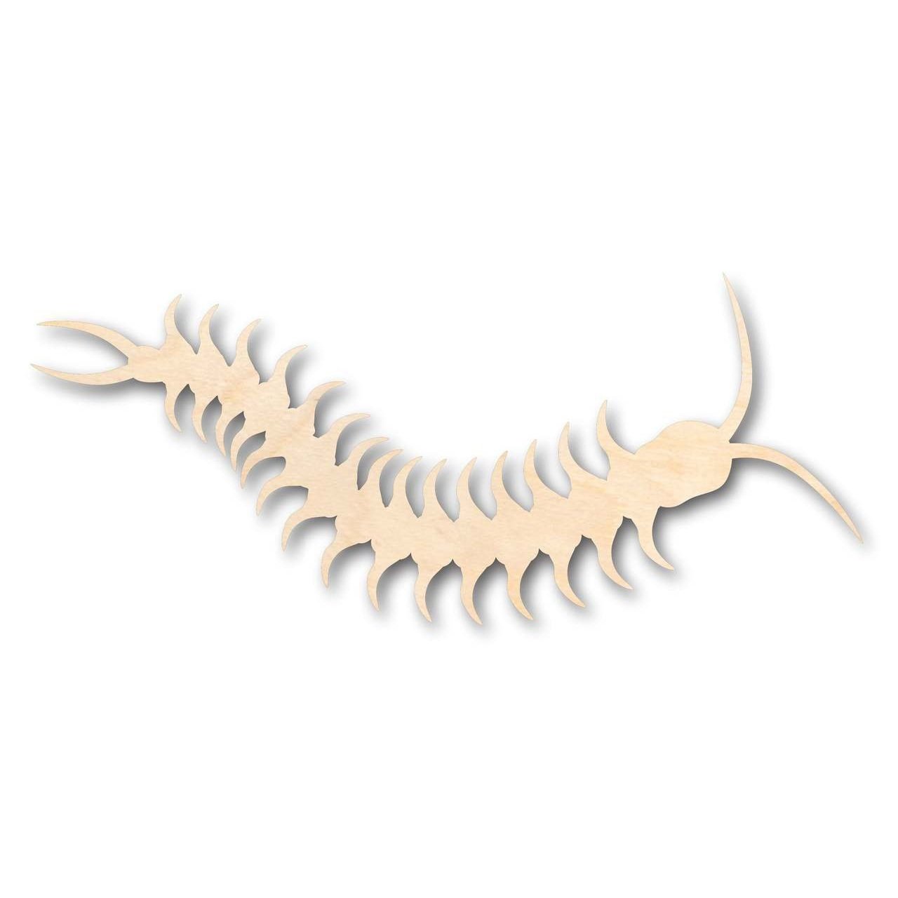 Unfinished Wood Centipede Shape - Insect - Wildlife - Craft - up to 46" DIY