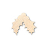 Unfinished Wood Christmas Holly Shape - Craft - up to 46" DIY