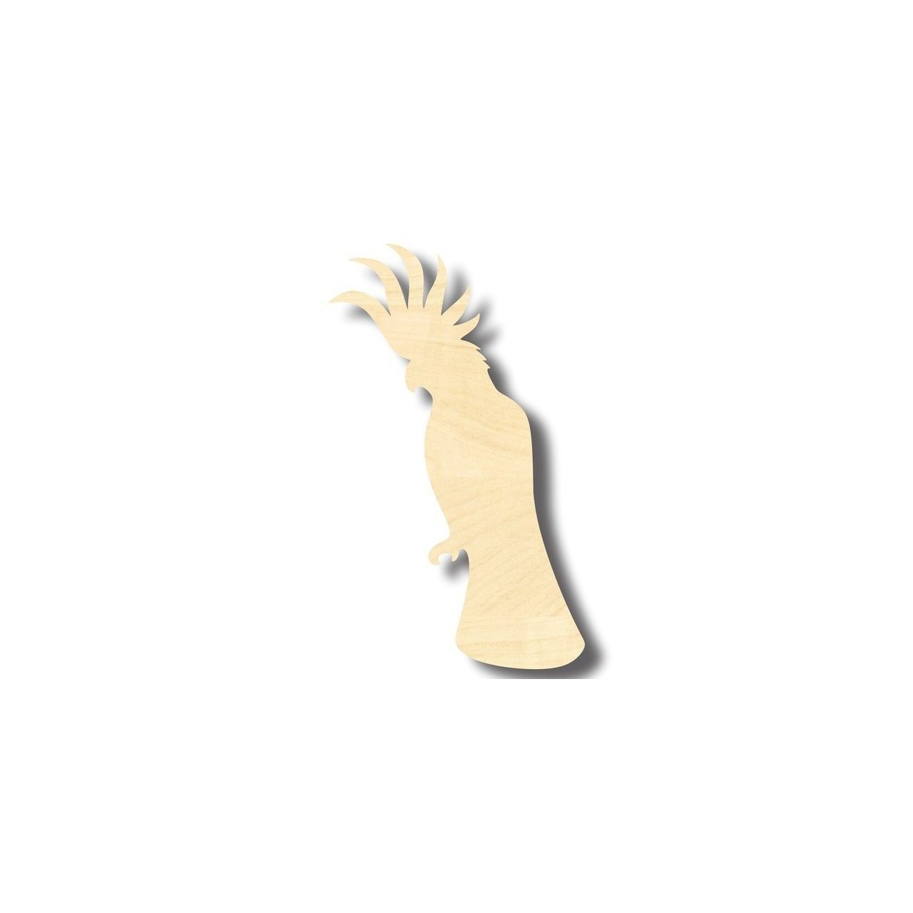 Unfinished Wood Cockatoo Shape - Animal - Wildlife - Pet - Craft - up to 46" DIY