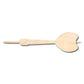 Unfinished Wood Dart Shape - Craft - up to 46" DIY