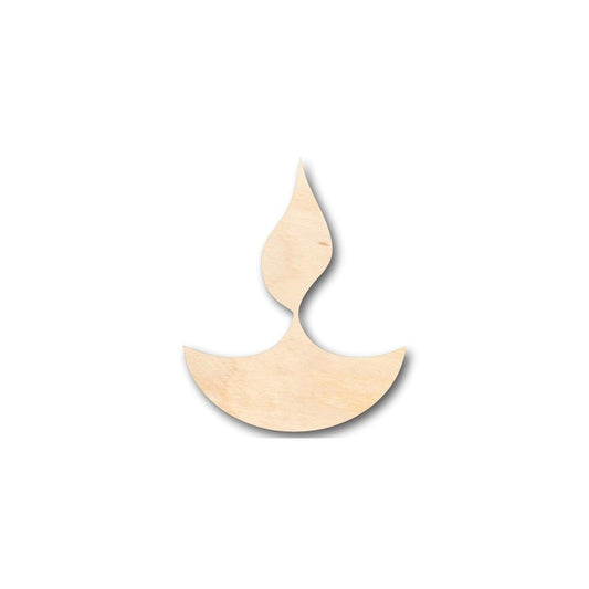 Unfinished Wood Diwali Shape - Craft - up to 46" DIY