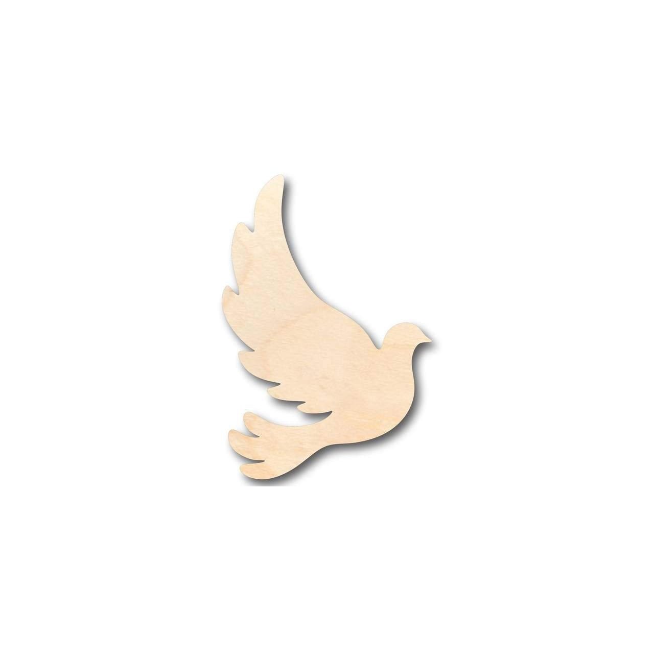 Unfinished Wood Dove Shape - Bird - Wildlife - Craft - up to 46" DIY