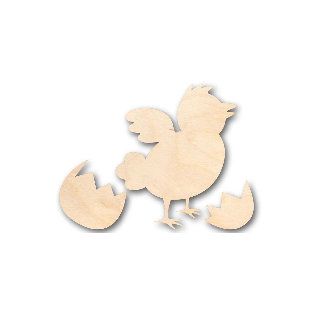 Unfinished Wood Easter Peep Chick Egg Shape - Craft - up to 46" DIY