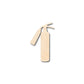 Unfinished Wood Fire Extinguisher Shape -Firefighter - Craft - up to 46" DIY