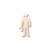 Unfinished Wood Firefighter Fireman Shape - Craft - up to 46" DIY