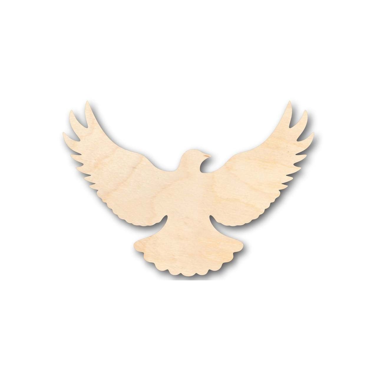 Unfinished Wood Flying Dove Shape - Bird - Wildlife - Craft - up to 46" DIY