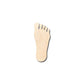 Unfinished Wood Foot Shape - Craft- up to 46" DIY