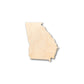 Unfinished Wood Georgia Shape - State - Craft - up to 46" DIY
