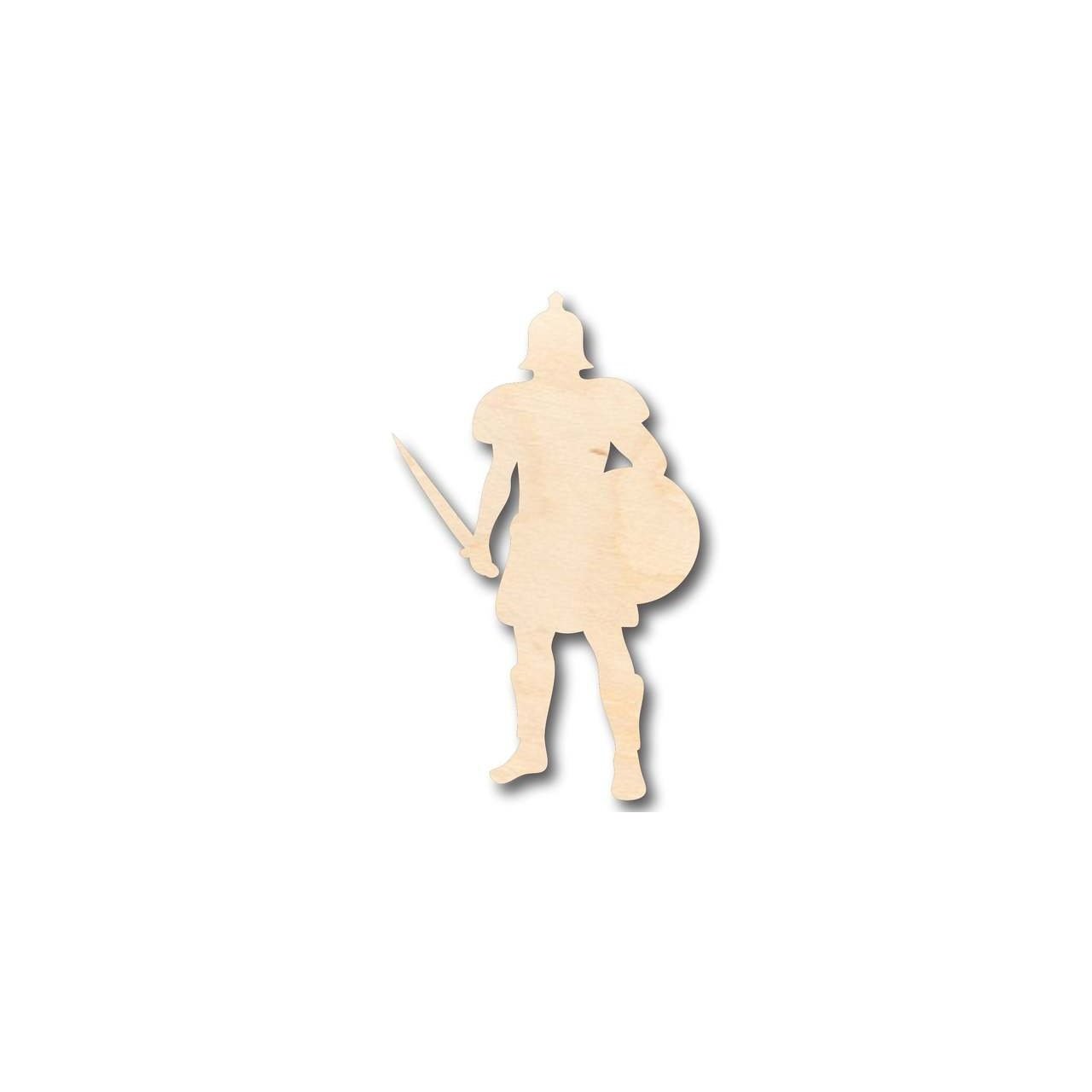 Unfinished Wood Gladiator Shape - Roman History - Craft - up to 46" DIY