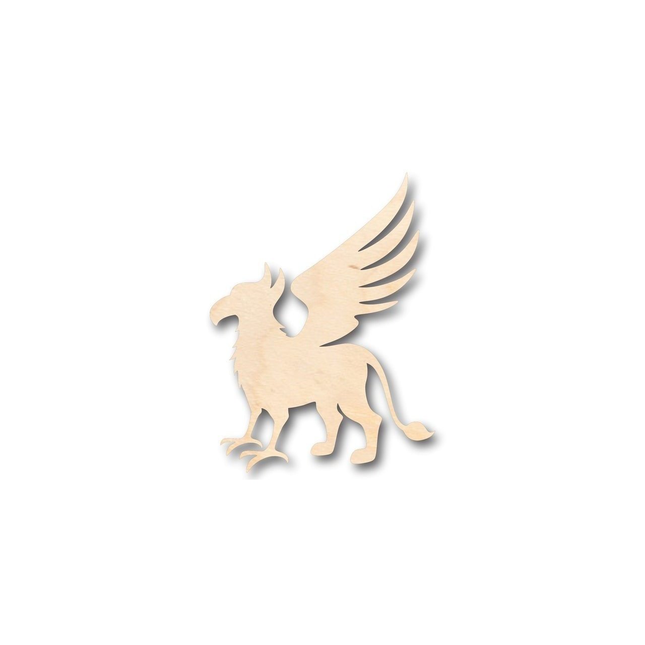 Unfinished Wood Griffin Shape - Mythical - Beast - Craft - up to 46" DIY