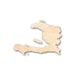 Unfinished Wood Haiti Shape - Country - Craft - up to 46" DIY