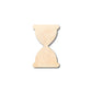 Unfinished Wood Hourglass Shape - Craft - up to 46" DIY