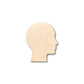 Unfinished Wood Human Head Shape - Craft - up to 46" DIY