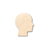 Unfinished Wood Human Head Shape - Craft - up to 46" DIY