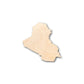 Unfinished Wood Iraq Shape - Country - Craft - up to 46" DIY