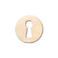 Unfinished Wood Key Hole Shape - Craft - up to 46" DIY