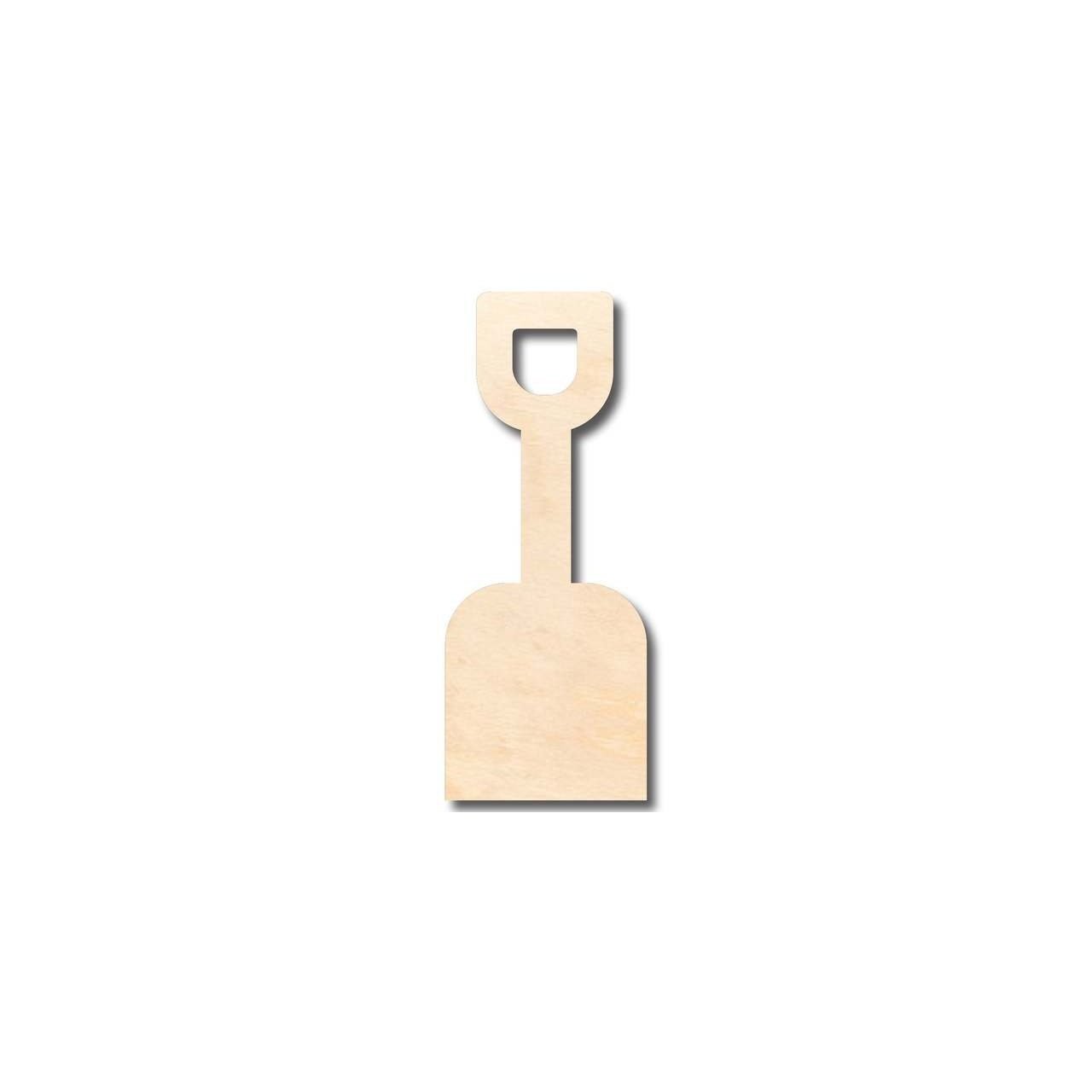 Unfinished Wood Kids Sand Shovel Shape - Ocean - Beach - Nursery - Craft - up to 46" DIY