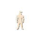 Unfinished Wood Knight Shape - Medieval - Renaissance - Craft - up to 46" DIY