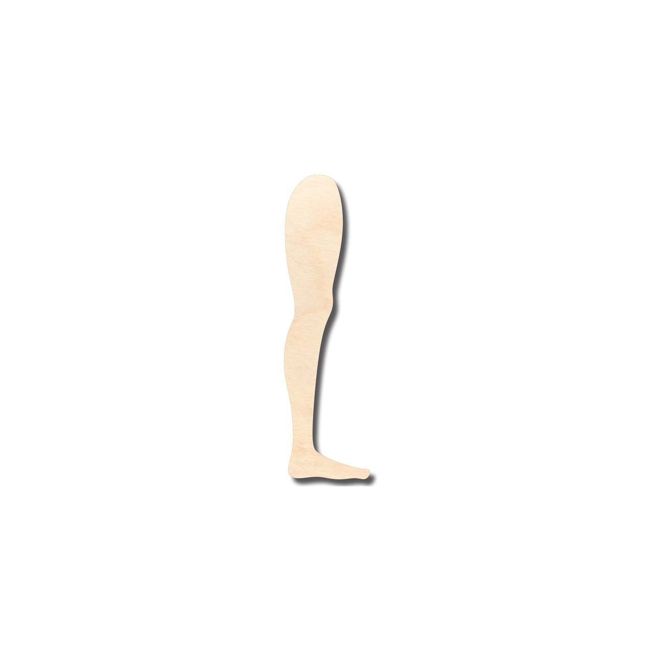 Unfinished Wood Leg Shape - Craft - up to 46" DIY