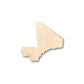 Unfinished Wood Mali Shape - Country - Craft - up to 46" DIY