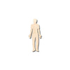 Unfinished Wood Man Shape - Craft- up to 46" DIY