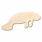 Unfinished Wood Manatee Shape - Florida - Ocean - Craft - up to 46" DIY