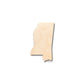 Unfinished Wood Mississippi Shape - State - Craft - up to 46" DIY