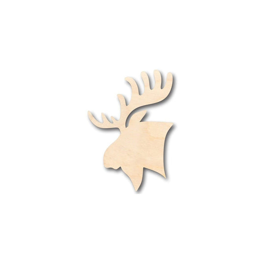 Unfinished Wood Moose Head Shape - Animal - Craft - up to 46" DIY