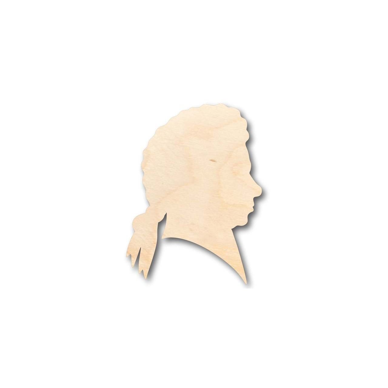 Unfinished Wood Mozart Shape - Music - History - Craft - up to 46" DIY