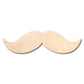 Unfinished Wood Mustache Shape - Craft - up to 46" DIY