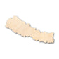 Unfinished Wood Nepal Shape - Country - Craft - up to 46" DIY