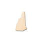 Unfinished Wood New Hampshire Shape - State - Craft - up to 46" DIY